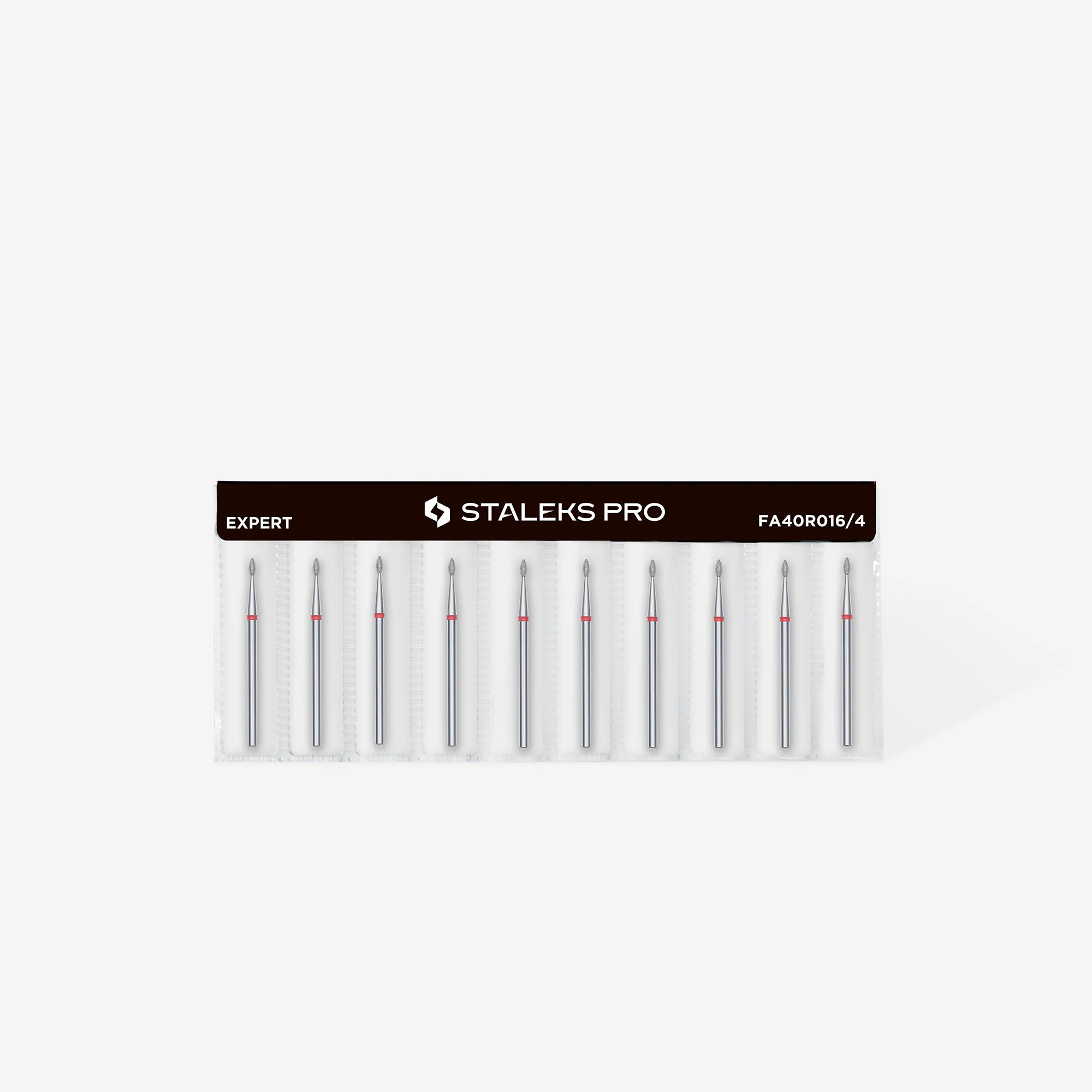 STALEKS EXPERT Frez diamentowy typu „kropla” czerwony, średnica 1,6 mm, część robocza 4 mm - Image 3