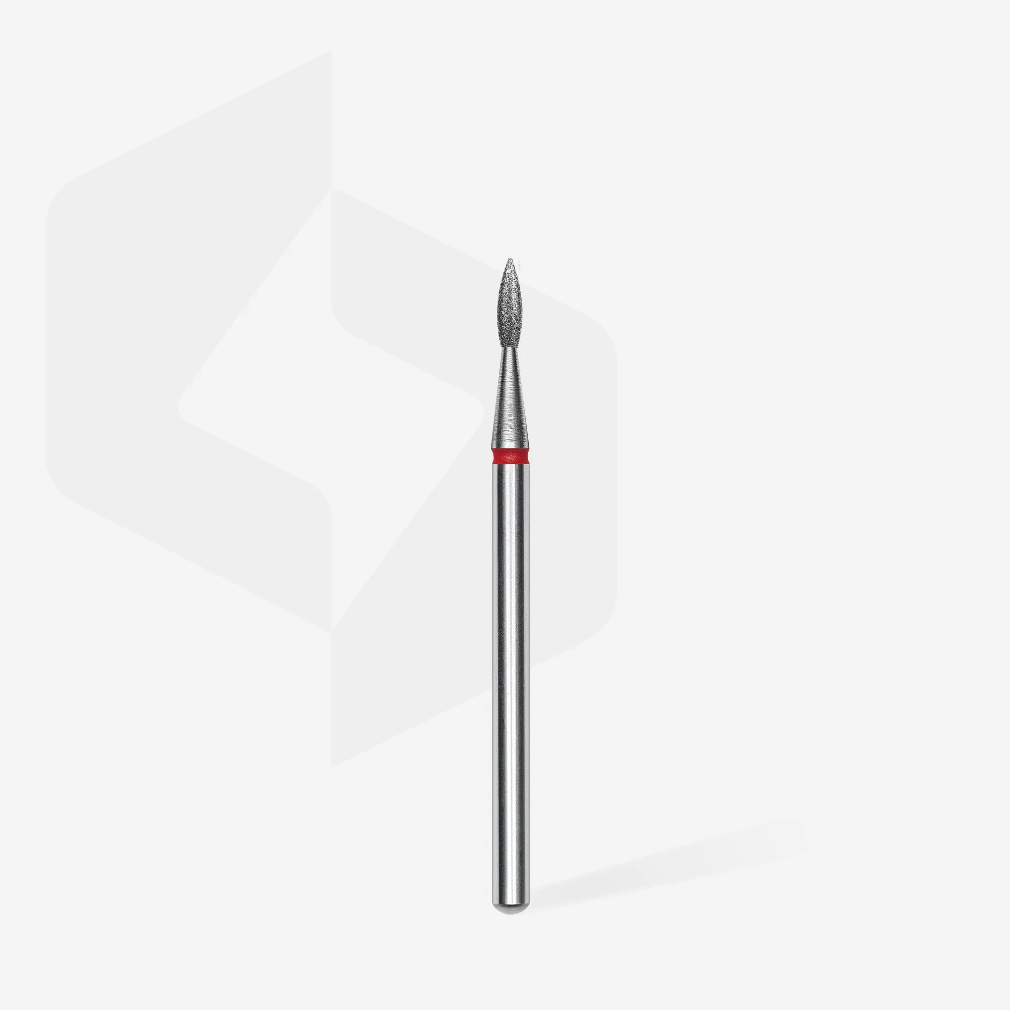 STALEKS EXPERT Frez diamentowy „płomień ostry” czerwony, średnica 1,8 mm, część robocza 8 mm - Image 2