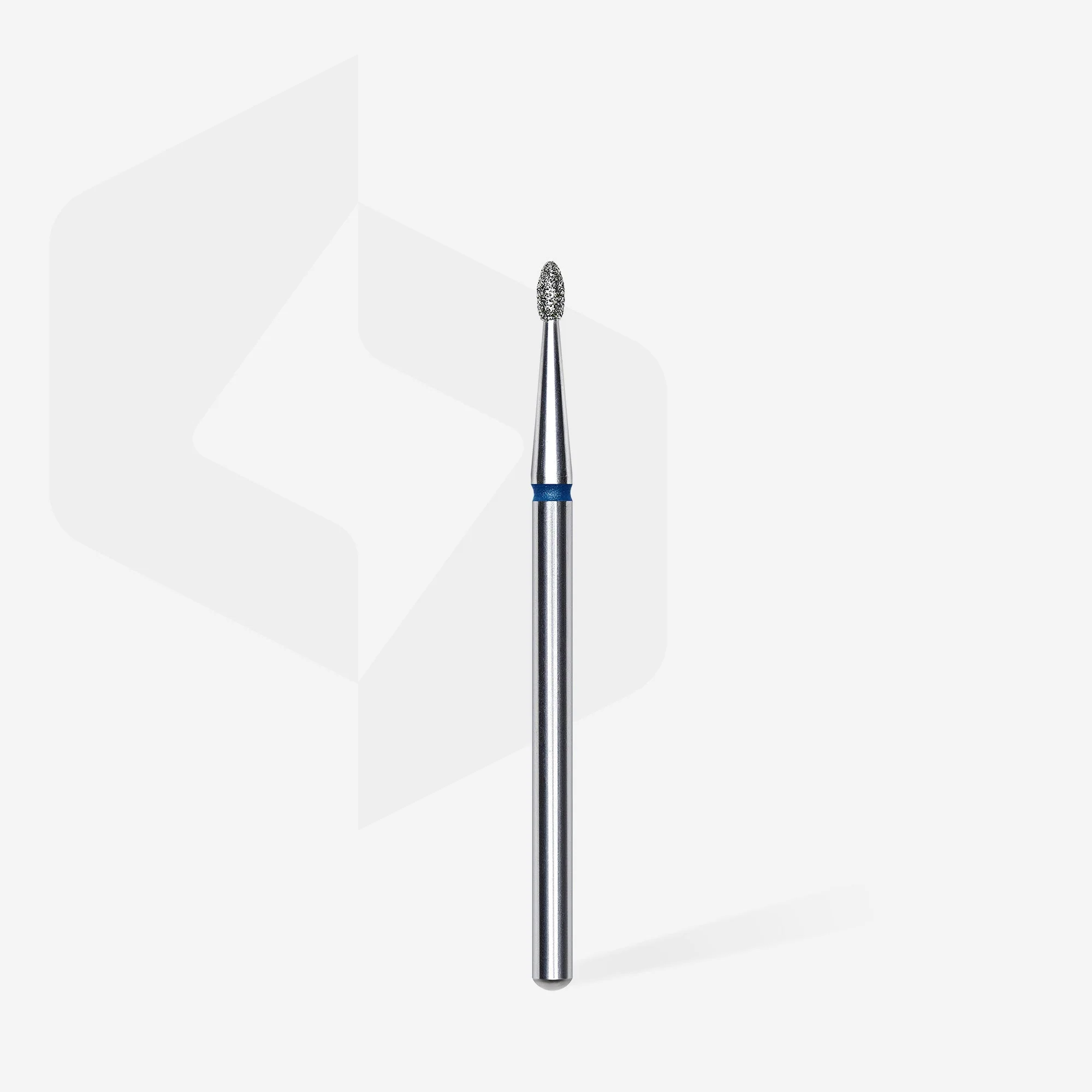 STALEKS EXPERT Frez diamentowy «Pączek zaokrąglony» niebieski, średnica 1,6 mm, część robocza 3,4 mm - Image 2