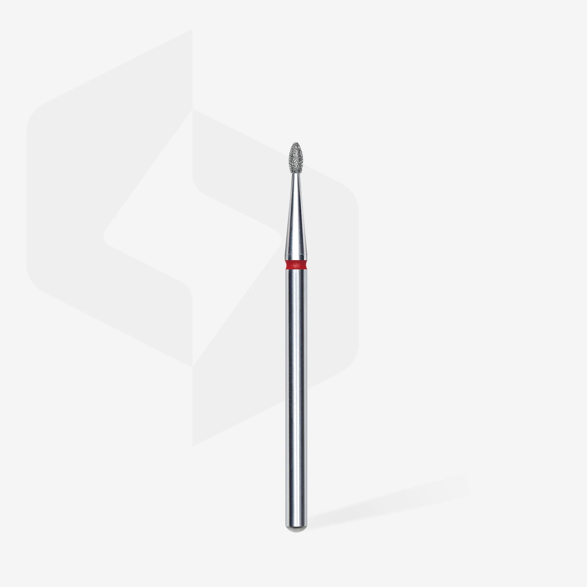 STALEKS EXPERT Frez diamentowy „pączek zaokrąglony” czerwony, średnica 1,6 mm, część robocza 3,4 mm - Image 2
