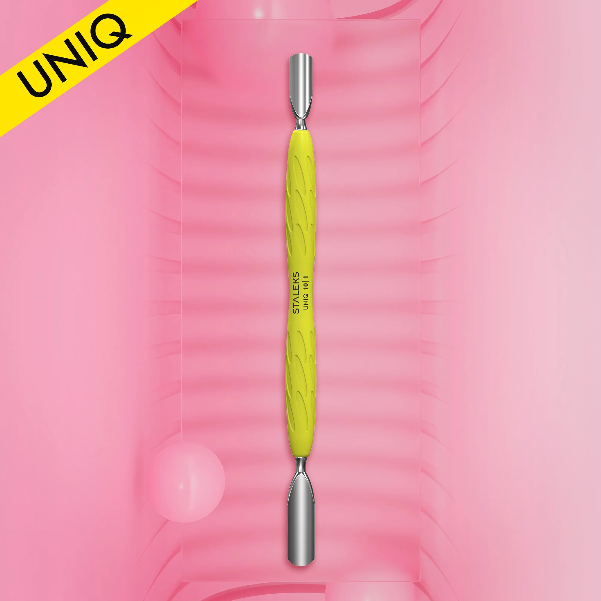 STALEKS UNIQ 10 TYPE 1 Gummy Pusher okrągły szeroki i okrągły wąski (Żółty)