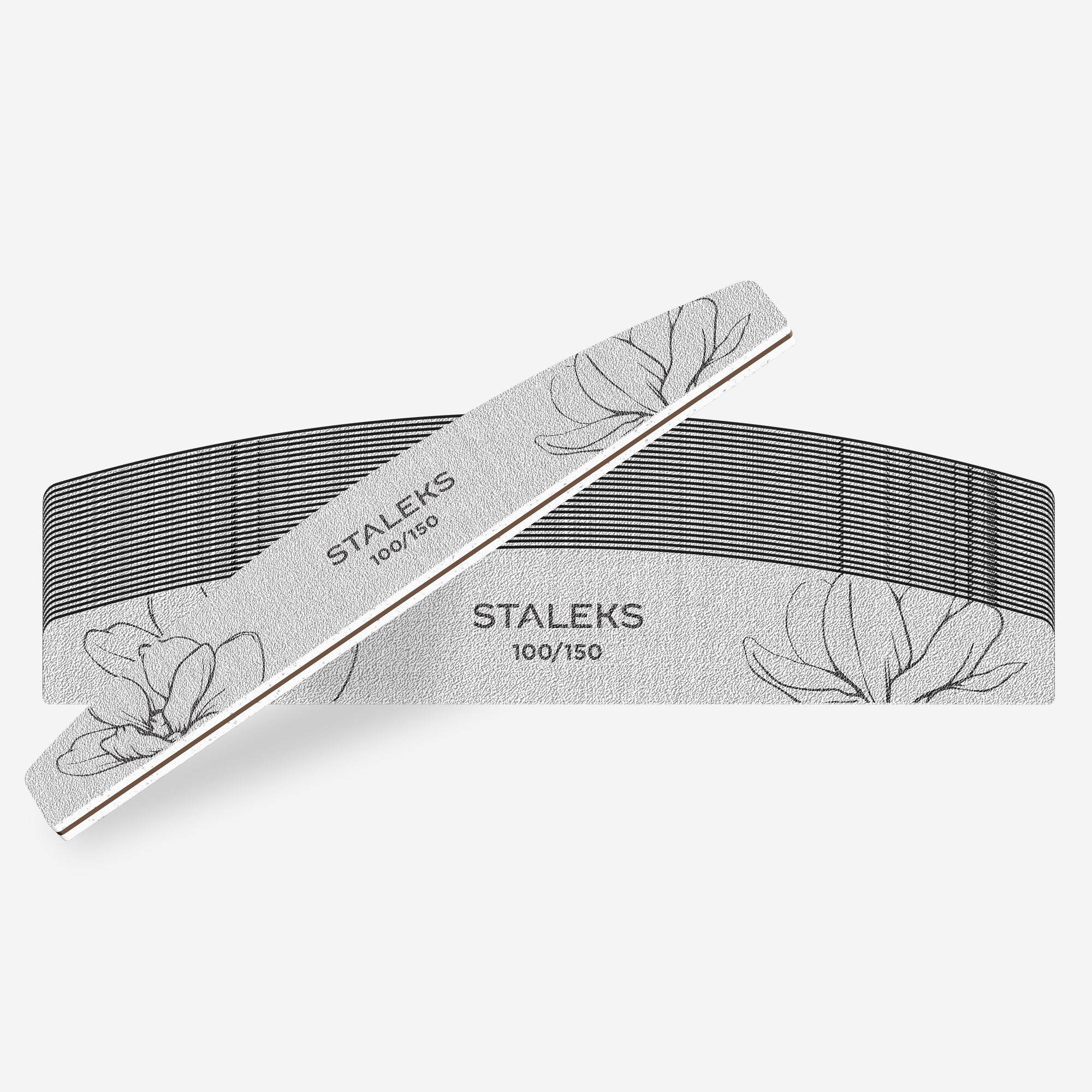STALEKS EXPERT 40 Mineralny pilnik do paznokci półksiężyc, 100/150 grit (25 szt.) - Image 3
