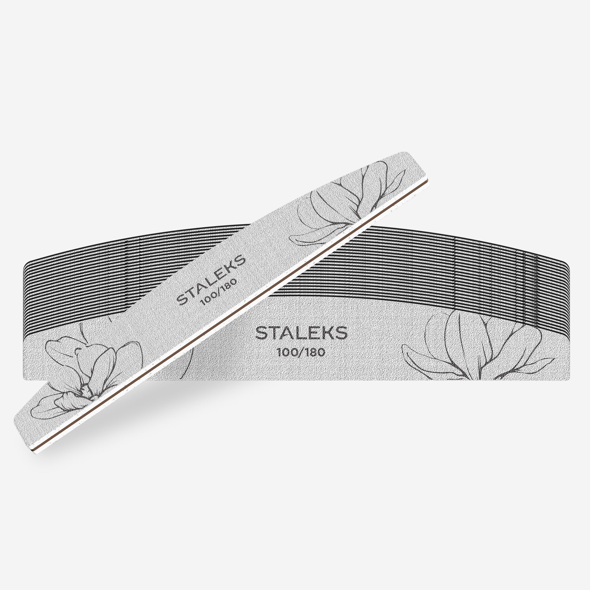 STALEKS EXPERT 40 Mineralny pilnik do paznokci półksiężyc, 100/180 grit (25 szt.) - Image 3