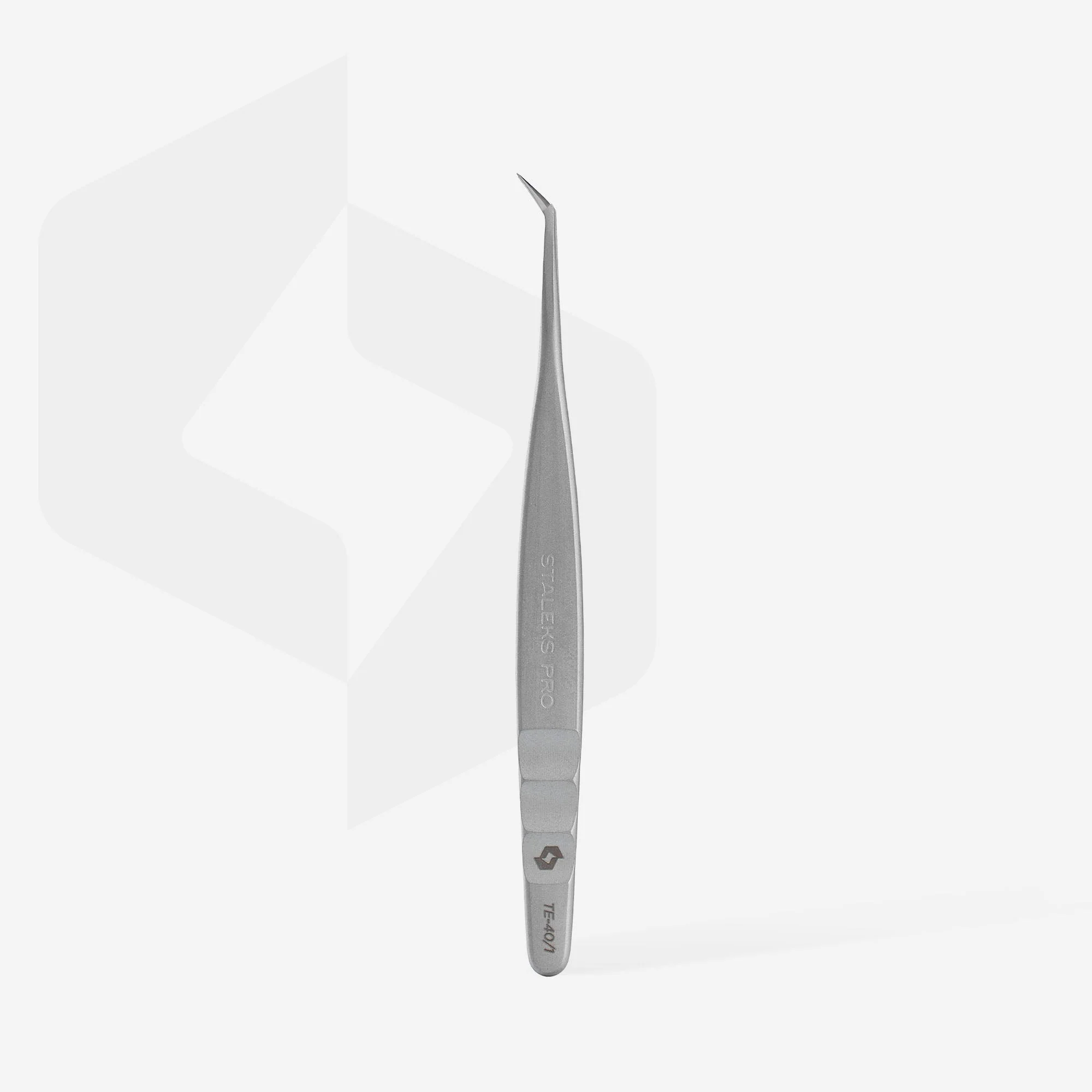 STALEKS EXPERT 40 TYPE 1 Profesjonalna pęseta do przedłużania rzęs, w kształcie litery L, 50° - Image 3