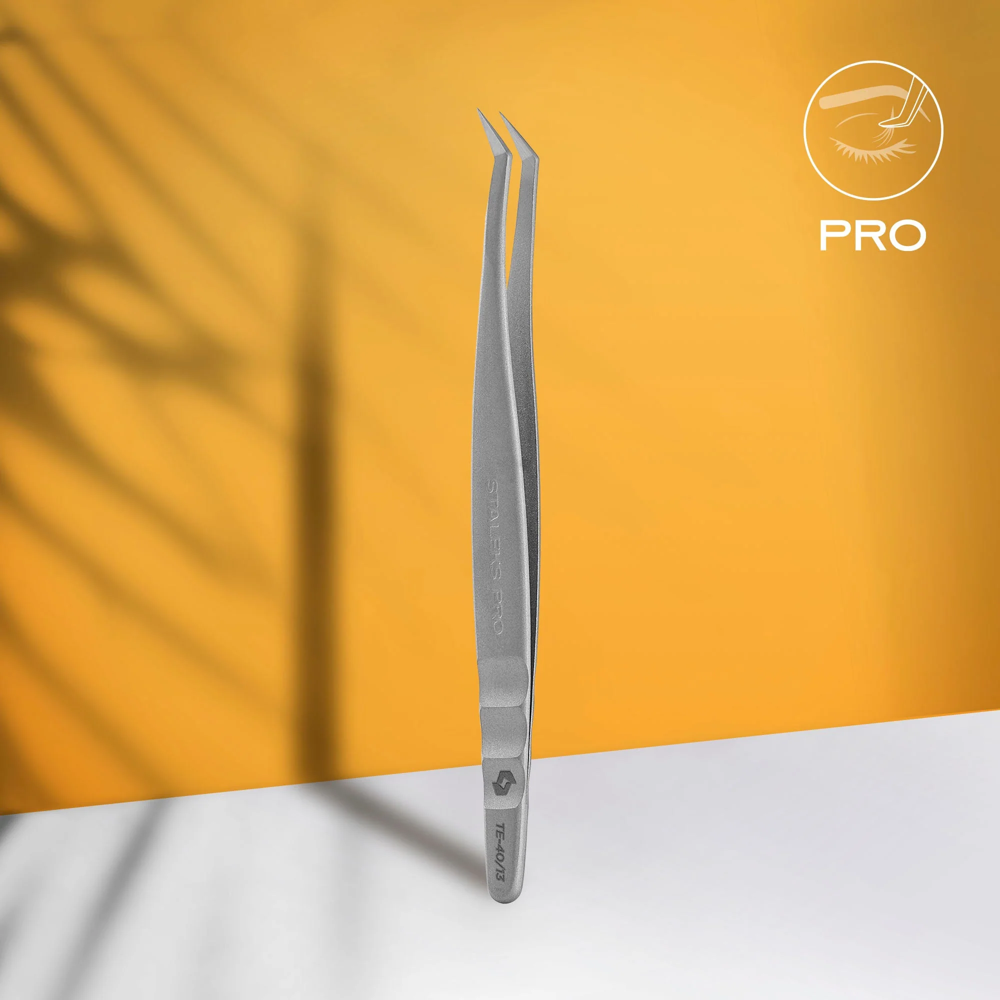 STALEKS EXPERT 40 TYPE 13 Profesjonalna pęseta do przedłużania rzęs, w kształcie litery L, 40°