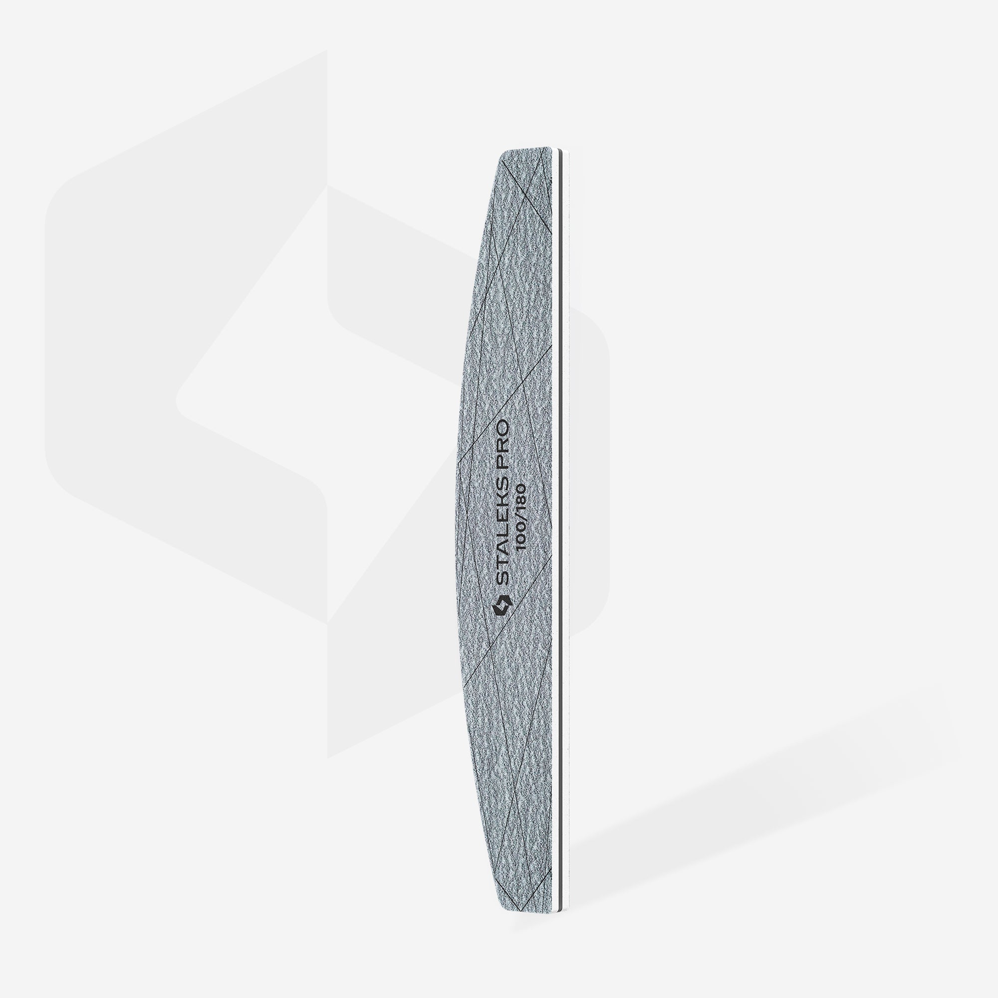 STALEKS SMART 40 Mineralny pilnik do paznokci półksiężyc 100/180 grit (25 szt.) - Image 2