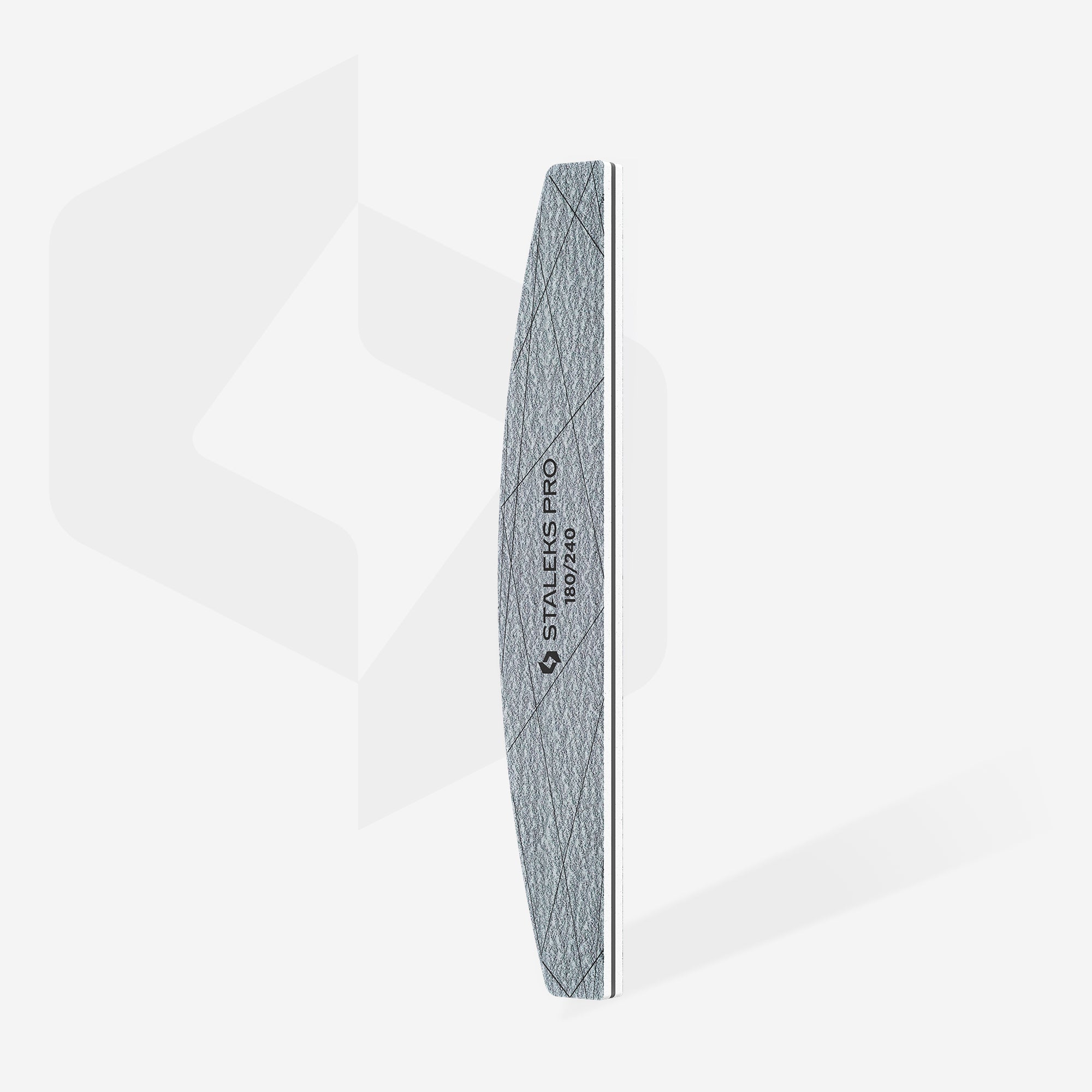 STALEKS SMART 40 Mineralny pilnik do paznokci półksiężyc 180/240 grit (25 szt.) - Image 2