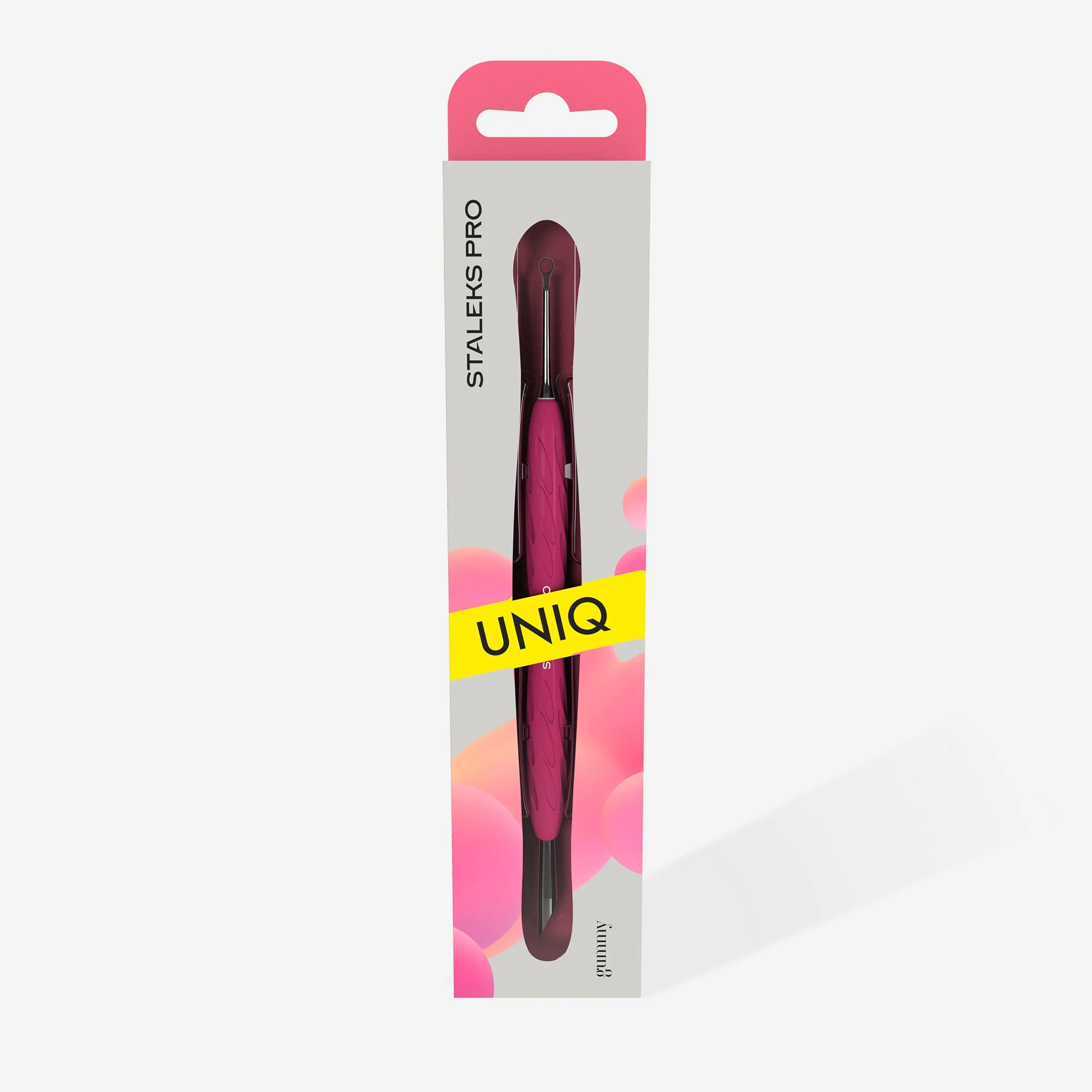 STALEKS UNIQ 11 TYPE 2 Gummy Pusher skośny i pierścień (Różowy) - Image 8
