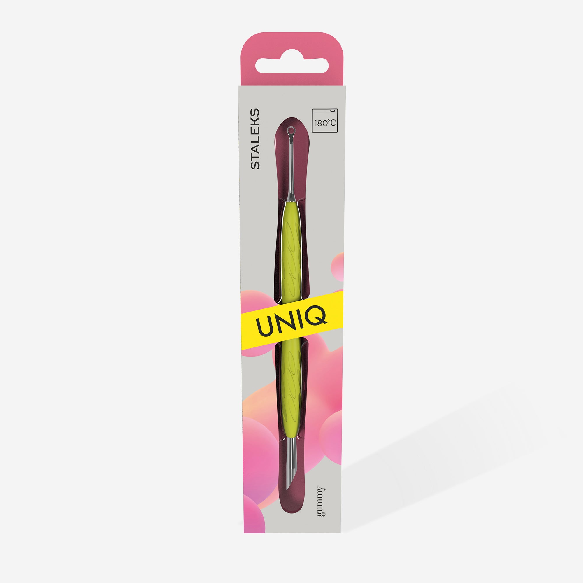 STALEKS UNIQ 11 TYPE 2 Gummy Pusher skośny i pierścień (Żółty) - Image 4