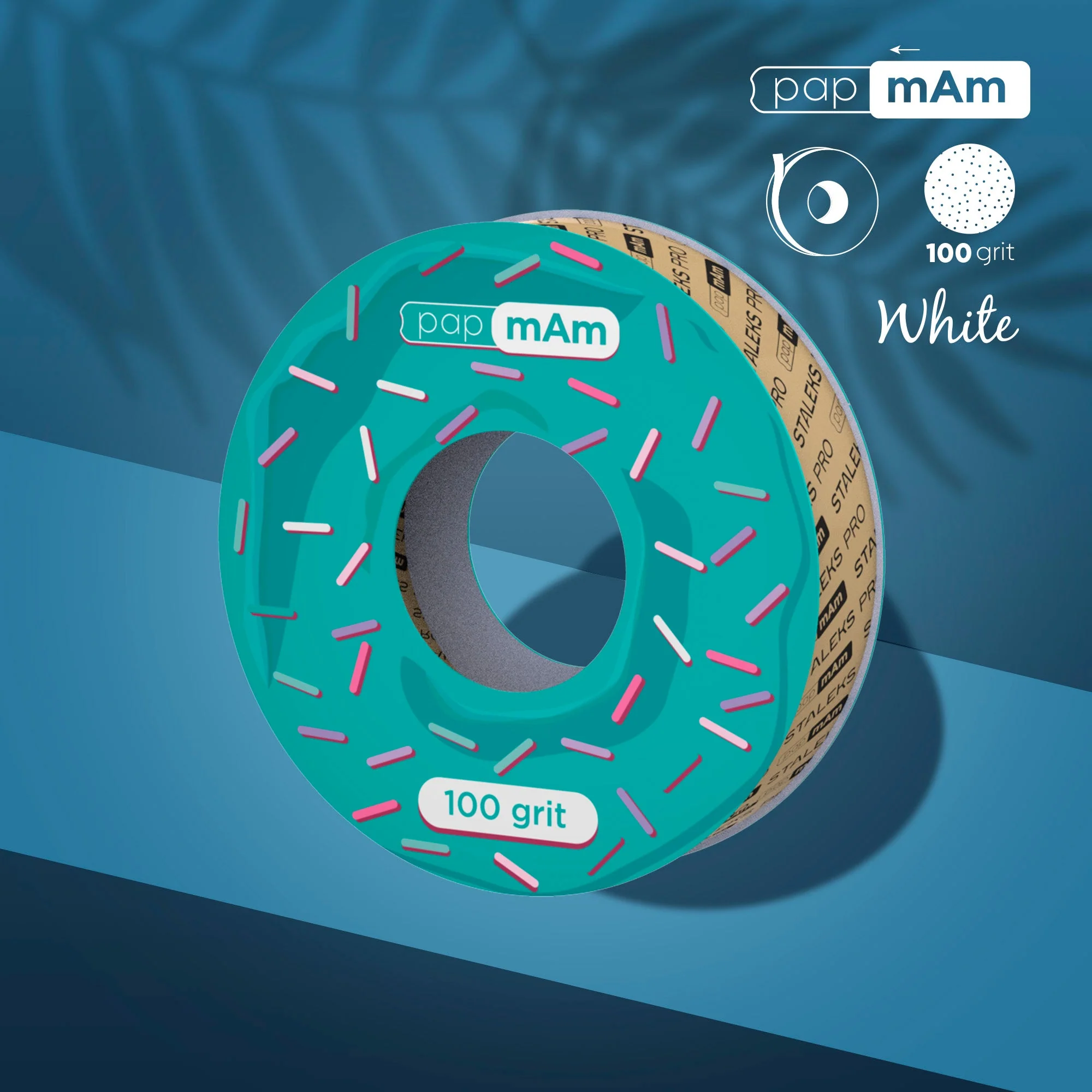 STALEKS EXPERT Donut papmAm Wkład zapasowy pilników do prostego pilnika, 100 grit